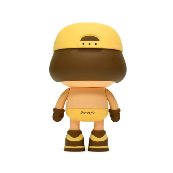 黄帽眼镜仔 (3) Custom Soft Vinyl Toy Cartoon Boy Urban Pop Art Figurine Collectible Character Statue