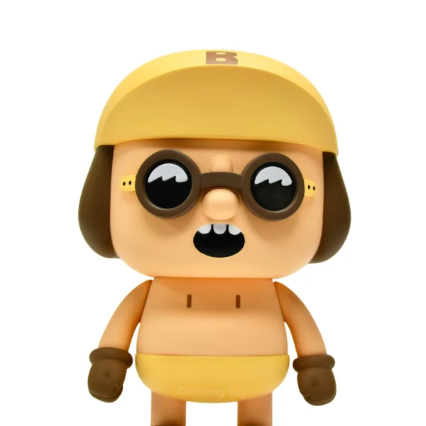 黄帽眼镜仔 (6) Custom Soft Vinyl Toy Cartoon Boy Urban Pop Art Figurine Collectible Character Statue