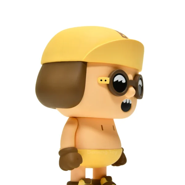 黄帽眼镜仔 (7) Custom Soft Vinyl Toy Cartoon Boy Urban Pop Art Figurine Collectible Character Statue