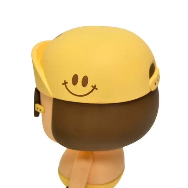 黄帽眼镜仔 (9) Custom Soft Vinyl Toy Cartoon Boy Urban Pop Art Figurine Collectible Character Statue