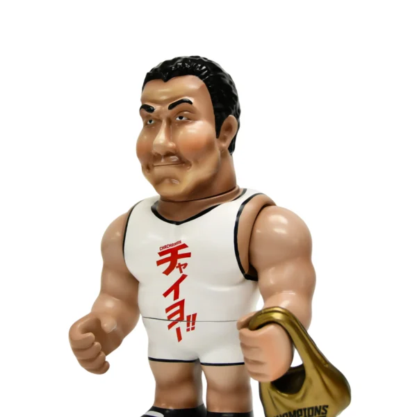 Premium Vinyl Figure Japanese Wrestler Character Collectible Statue Retro Sports Pop Art Doll
