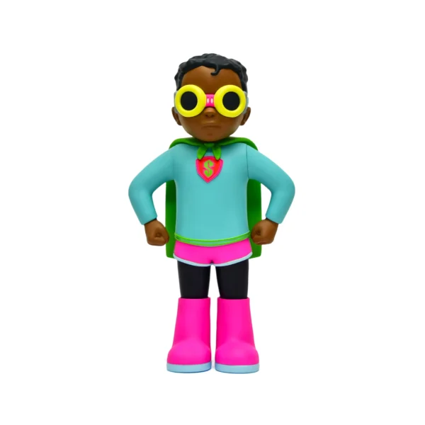 1 Custom Cartoon Character Vinyl Art Figure OEM Designer Urban Toy Collectible Anime Boy Hero Statue