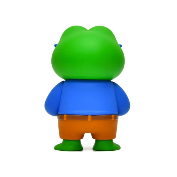 3 Custom Cartoon Animal Vinyl Art Figure OEM Urban Designer Toy Collectible Green Frog Statue