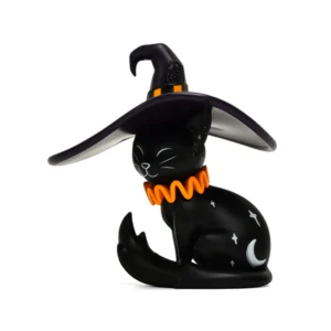 Custom Designer Collectible Figure (1) Halloween Witch Black Cat PVC Art Toy Custom Designer Collectible Figure Desktop Decoration Toy