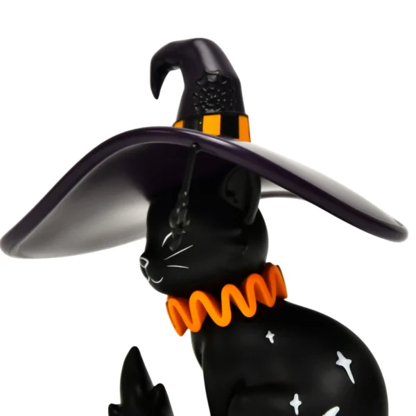 Halloween Witch Black Cat PVC Art Toy Custom Designer Collectible Figure Desktop Decoration Toy
