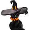 Halloween Witch Black Cat PVC Art Toy Custom Designer Collectible Figure Desktop Decoration Toy