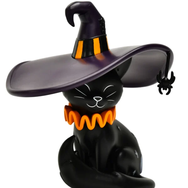 Halloween Witch Black Cat PVC Art Toy Custom Designer Collectible Figure Desktop Decoration Toy