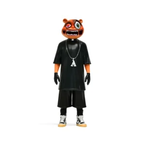 Roto Casting Vinyl Toys Hip Hop Designer Art Figure Urban Gothic Collectible Statue for Desktop Decor