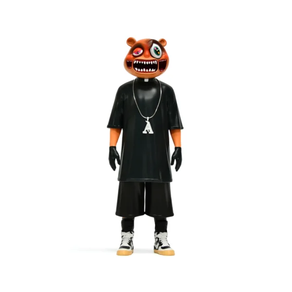 Roto Casting Vinyl Toys Hip Hop Designer Art Figure Urban Gothic Collectible Statue for Desktop Decor